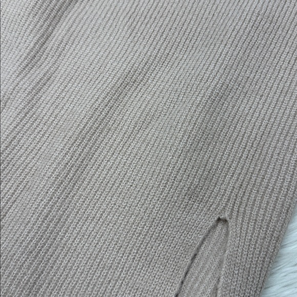 Leith Tan Split Sweater Midi Skirt - Picture 6 of 6